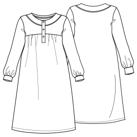 Fashion sewing patterns for LADIES Lingerie Nightgown 7404